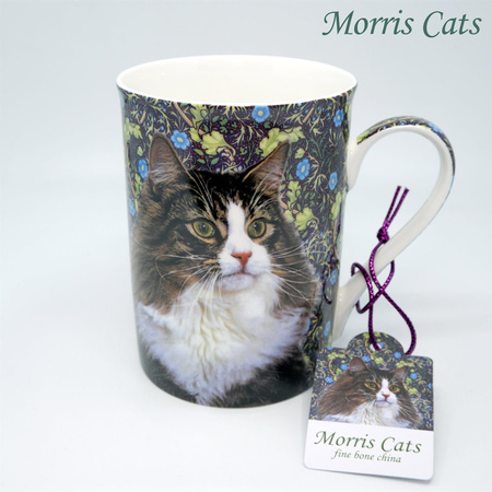 Kubek Morris Cats buro-biały kotek