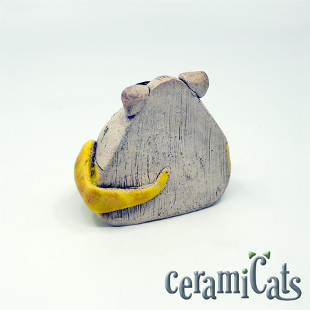 Figurka Kotek Kulfonek CeramiCats żółty